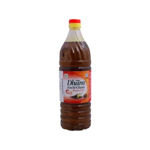 Dhara Oil Kachi Ghani Mustard (Bottle) - 1 Ltr