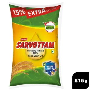 Super Sarvottam Physically Refined Rice Bran Oil 815 g