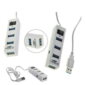High-Speed 4Port USB Hub for Pendrive, Mouse, Keyboards, Camera, Mobile, Desktop, Tablet, PC, Laptop, TV Digital Cameras, Card Readers, USB Speakers